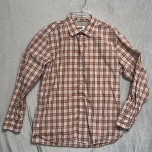 Joseph Abboud Shirt Mens XL Plaid Button Down Long Sleeve Casual